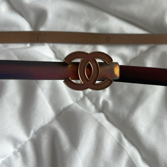 RARE CHANEL iridescent skinny belt - Picture 2 of 6